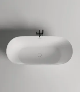 Ванна из искусственного камня Salini Mona S-Stone 102921MRH 180x80см RAL снаружи